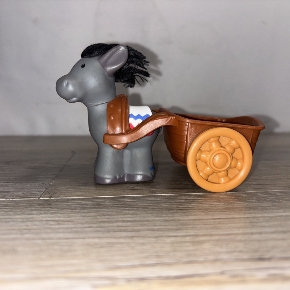 Fisher Price Little People Nativity Donkey And Cart Replacement Scene